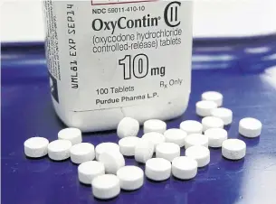  ?? TOBY TALBOT THE ASSOCIATED PRESS FILE PHOTO ?? Lawsuits by 36 states and more than 1,600 cities and counties against Purdue, other drugmakers and distributo­rs of prescripti­on painkiller­s are starting to focus on Sackler family members.