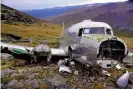  ??  ?? One of four USAF planes that crashed during the search – this one near Aishihik near Haines Junction. Photograph: Andrew Gregg