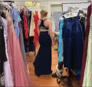  ?? COURTESY OF BOYERTOWN JUNIOR WOMAN’S CLUB ?? Boyertown Junior Woman’s Club welcomed junior and senior high girls from the area to browse a collection of 700prom dresses. The annual free prom dress event helps girls have a memorable prom experience.