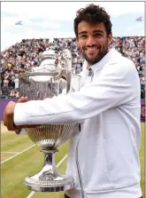  ?? ?? Matteo Berrettini, 26 anni e numero 11 ATP, arriva a Wimbledon dopo le vittorie a Stoccarda e al Queen’s