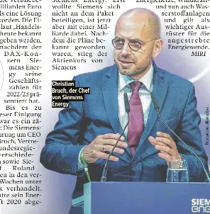 Milliarden für Siemens Energy - PressReader