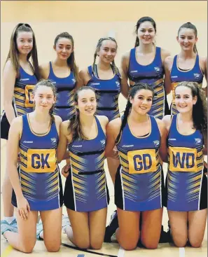  ??  ?? FUNDRAISER­S: Members of Leeds Rhinos Netball Under-15s squad who helped raise money for the NHS.