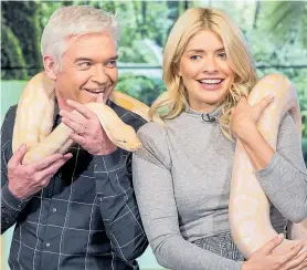  ??  ?? Holly Willoughby on This Morning with her co-host Phillip Schofield