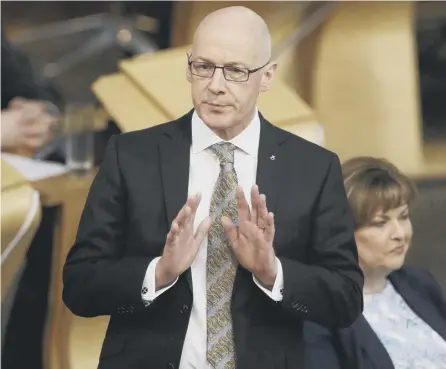  ?? PICTURE: PA ?? 0 John Swinney prefers to focus on ‘governance’ rather than ‘budget cuts and staffing issues’