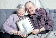  ?? CHERYL CLOCK/STANDARD STAFF ?? Welland’s Dino and Murph Sabucco, 91 and 90 years old, have been married almost 70 years. They met in Windsor, when Dino was in the Navy on basic training, and Murph just happened to live nearby.