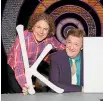  ?? PHOTO: SKY TELEVISION ?? Alan Davies and Stephen Fry present mind-boggling informatio­n on QI.