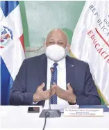  ?? F.E. ?? Rafael Furcal, ministro de Educación, dio a conocer la medida.