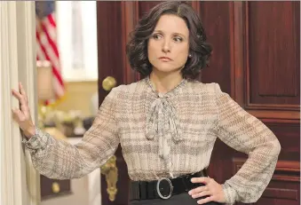  ?? BILL GRAY/HBO ?? Julia Louis-Dreyfus mixes politics and parenting on Veep.