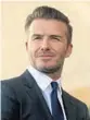  ?? STAFF FILE PHOTO ?? David Beckham