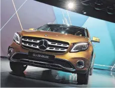  ?? FOTO: AFP ?? Mit neuem Gesicht zeigt sich der Mercedes GLA.