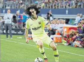  ?? FOTO: PEP MORATA ?? Marc Cucurella hizo la gira con el primer equipo pero ha vuelto al Barça B