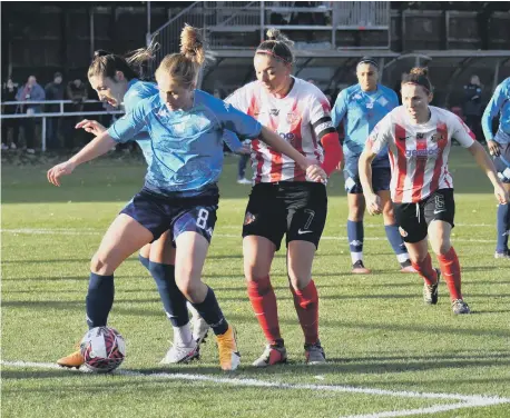  ?? ?? Sunderland Ladies’ captain Keira Ramshaw in action. Photo by Chris Fryatt.