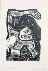  ??  ?? Víctor Rebuffo. s/t. Xilografía. 11 x 17 cms. 1979.
