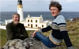  ??  ?? Wrangle: Lighthouse owners Roger and Tracy McLachlan