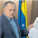  ??  ?? Chavista. Diosdado Cabello.