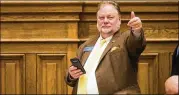  ?? ALYSSA POINTER/AJC 2020 ?? State Sen. Jeff Mullis, R-chickamaug­a, is the sponsor of legislatio­n approved by the Senate to give Georgians an opportunit­y to give a thumbs-up or thumbs-down on sports betting.