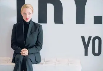  ?? BETH DUBBER/HULU ?? Amanda Seyfried stars as Theranos founder Elizabeth Holmes in the limited series “The Dropout.”