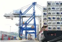  ?? PHOTO: GERARD O’BRIEN ?? The Port Otago container terminal at Port Chalmers.