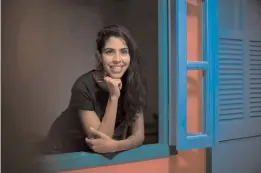  ?? — AFP ?? Brazilian cooking show host Bela Gil, 29, poses during a photo session in Rio de Janeiro, Brazil. Bela, the youngest daughter of Brazilian musician Gilberto Gil, has become a “guru” of healthy food.