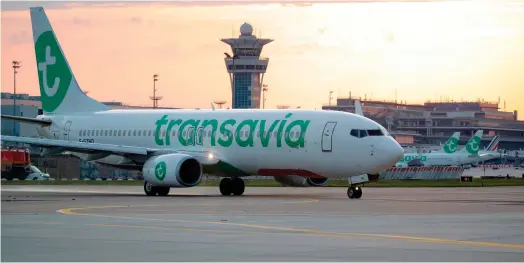  ?? ?? Transavia fait partie des compagnies touchées par la suspension des vols entre la France et le Maroc. (Crédits : CHARLES PLATIAU)