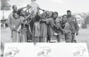  ??  ?? Lobengula High celebrate winning the Copa Coca Cola boys’ title