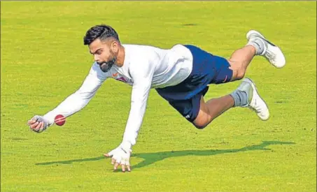  ??  ?? After a short break, Virat Kohli will resume duty as India captain in the first of two Tests against Bangladesh, starting in Indore on Thursday.