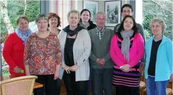  ??  ?? Réunion à Vic-sur-Cère des familles membres de l’associatio­n.