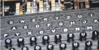  ?? ARCHIVFOTO: DPA ?? Eine Verschlüss­elungsmasc­hine vom Typ „Enigma M4“.
