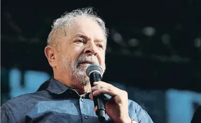  ?? AANESSA CARVALHO / EP ?? Lula da Silva en una aparició recent davant els seus seguidors