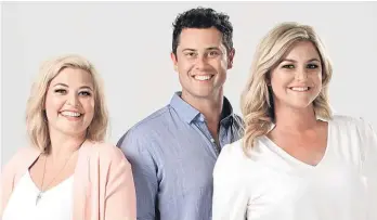  ??  ?? Sarah Gandy, Sam Wallace and Toni Street have won praise for their brand new breakfast show on The Hits.