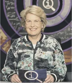  ??  ?? 0 Sandi Toksvig took over presenting duties on QI in 2016