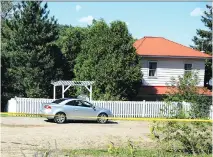  ?? RYAN PAULSEN/PEMBROKE DAILY OBSERVER ?? Police tape cordons off a house in Wilno, Ont., where Anastasia Kuzyk was killed on Sept. 22, 2015.