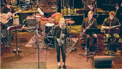  ??  ?? Louisa Williamson, playing solo, will return to Taupo on Wednesday along with Zane Berghuis to play with the New Zealand Youth Jazz Orchestra at the Great Lake Centre from 6.30pm. Tickets are just $5 for adults and free for students.
