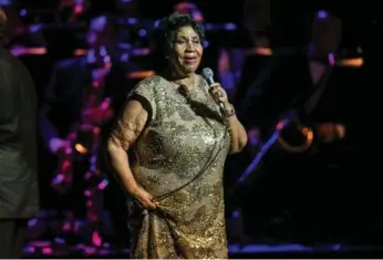  ?? ANDY MARTIN JR./TRIBUNE NEWS SERVICE FILE PHOTO ?? Aretha Franklin, seen performing in 2016, can’t make it to Toronto this week for her Sony Centre show.