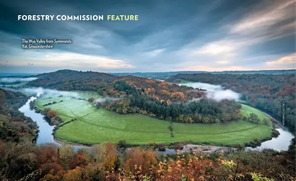  ??  ?? The Wye Valley from Symmonds Yat, Gloucester­shire