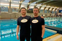  ?? HERALD PHOTO BY JUSTIN SEWARD ?? Owen Guyn and Raine Arden will be two of the four LASC swimmers going to Olympic Trials next week.