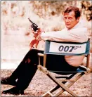  ?? AP PHOTO, FILE ?? British actor Roger Moore, playing the title role of secret service agent 007, James Bond, is shown on location in England in 1972. Roger Moore's family said Tuesday May 23, 2017 that the former James Bond star has died after a short battle with cancer.