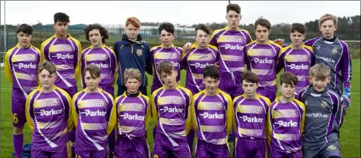  ??  ?? The Wexford squad before Sunday’s clearcut win over the Midlands League in New Ross.