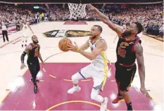  ?? — USA Today Sports ?? Golden State Warriors’ Stephen Curry (30) shoots the ball against Cleveland Cavaliers’ Jeff Green (32) in game four of the 2018 NBA Finals.