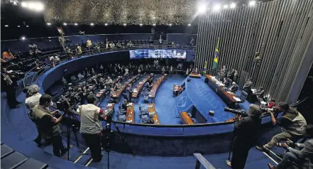  ?? ANDRE DUSEK/ESTADAO ?? Brasília. Texto que entrou em vigor na sexta passou ontem na Câmara e no Senado, com amplo apoio da base do governo