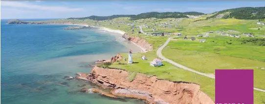  ?? PHOTOS: TOURISME ÎLES DE LA MADELEINE ?? The dramatic coastline of Île du Havre Aubert, part of Quebec’s remote Îles de la Madeleine.