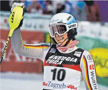  ?? FOTO: DPA ?? Bestes Ergebnis seit sieben Jahren: Christina Geiger wird Slalom-Fünfte.