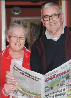  ??  ?? Christy and Marie Doyle from McCurtain Street catching up on the latest local news.
