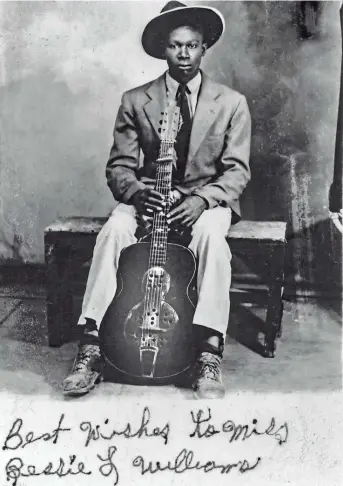  ?? COURTESY CHARLES SAWYER ?? A photo of young Riley B. King, eventually known the world over as B.B. King.