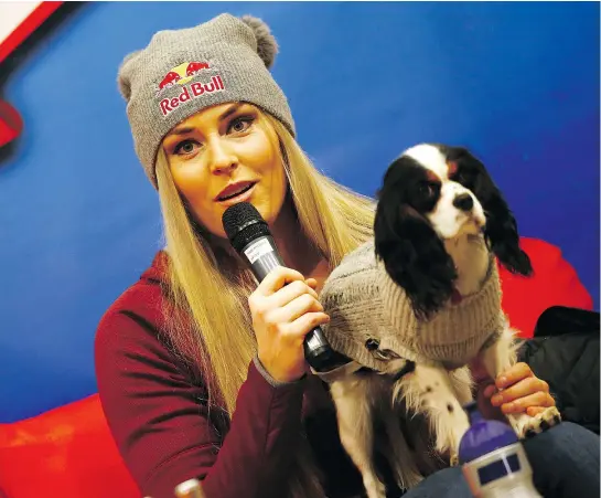  ?? — GETTY IMAGES ?? American skier Lindsey Vonn is returning to World Cup skiing this weekend in Austria after a nine-week hiatus. Vonn had fractured her right arm in a training crash and she acknowledg­es the risk of further damage to the mended limb.