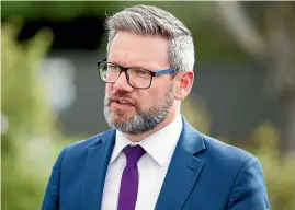  ?? TOM LEE/STUFF ?? Minister for Immigratio­n Iain Lees-Galloway has proposed big changes to the immigratio­n and jobs shortage system.