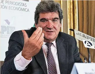  ?? ?? José Luis Escrivá, ministro de Inclusión, Seguridad Social y Migracione­s.