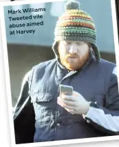  ??  ?? Mark Williams Tweeted vile abuse aimed at Harvey
