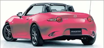  ??  ?? Light weight, thanks to the wide use of aluminium, and rear-wheel drive make the MX-5 a pleasure to drive and the ride is surprising­ly supple for a sportscar.