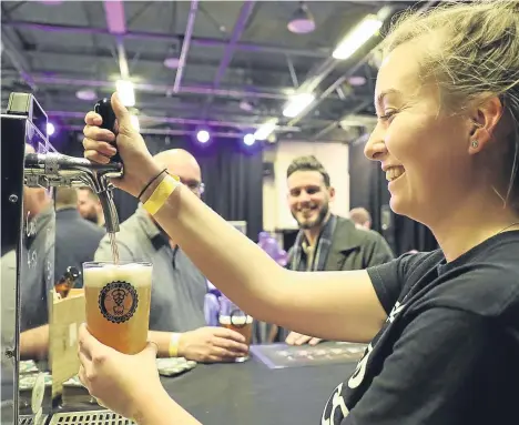  ??  ?? DUNDEE’S first-ever craft beer festi- val has been hailed a success.
The event was held at Bonar Hall, Park Place, featuring more than a dozen breweries.
The festival was the brainchild of Harbro Events, run by husband and wife team Andy and Kirsty...